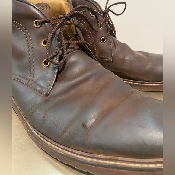 Florsheim FENWAY Plain Toe Chukka Boot Brown Mens Size 10.5 - Picture 14 of 15